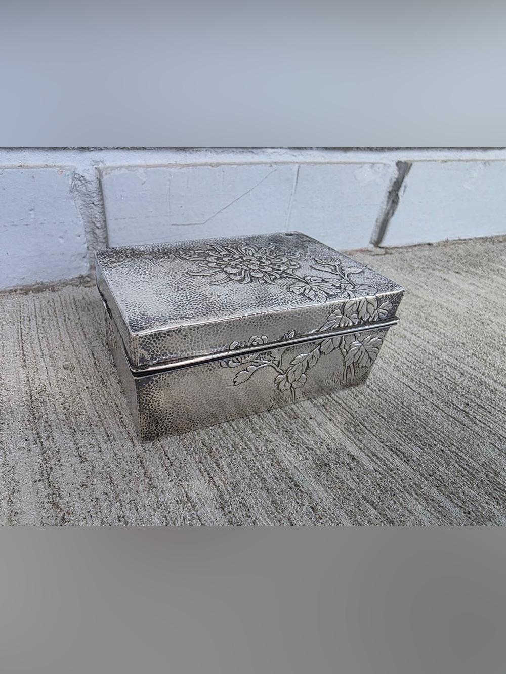 Vintage Japanese Pure Silver Box – Miyamoto Shoko Tokyo – Marked 純銀 – 130g